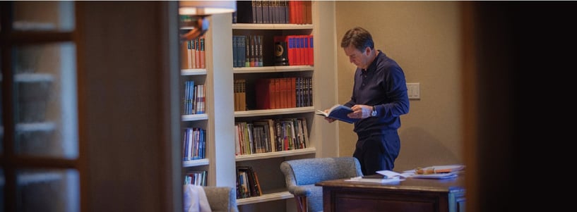 Alistair Begg in his office