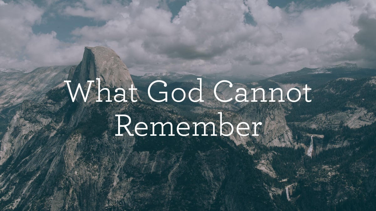 What God Cannot Remember