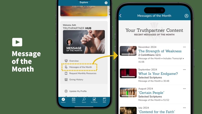 Truthpartner Account Message of the Month