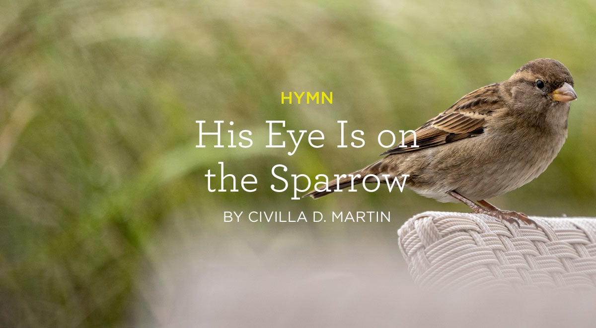 Hymn “His Eye Is on the Sparrow” by Civilla D. Martin