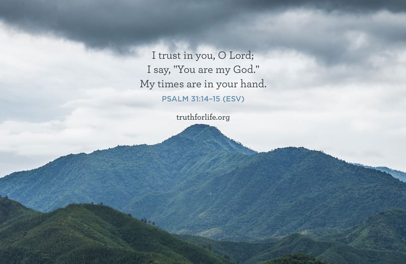 I trust in you, O Lord;  I say, 