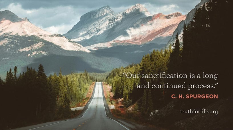 Our sanctification is a long and continued process. - C. H. Spurgeon