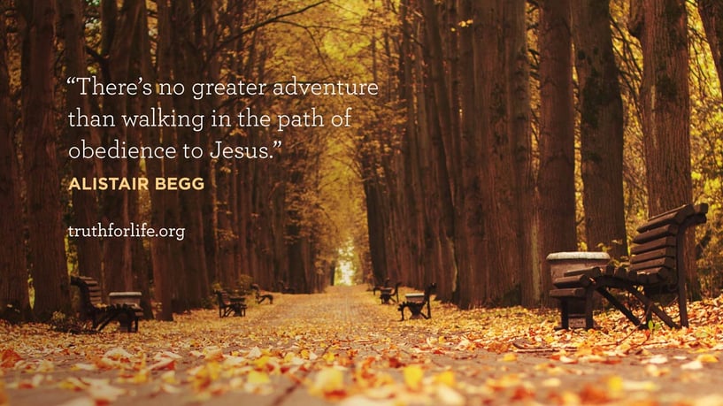 There's no greater adventure than walking in the path of obedience to Jesus. - Alistair Begg