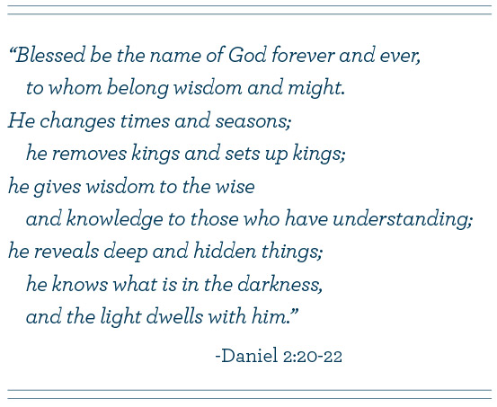 Daniel 2:20-22