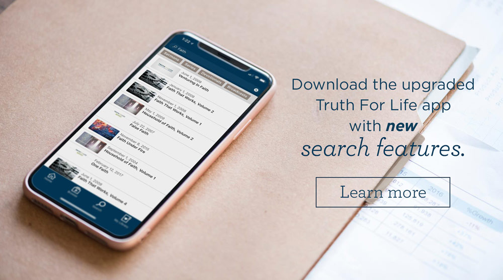 thumbnail image for New Search Feature Now Available on the Truth For Life Mobile App