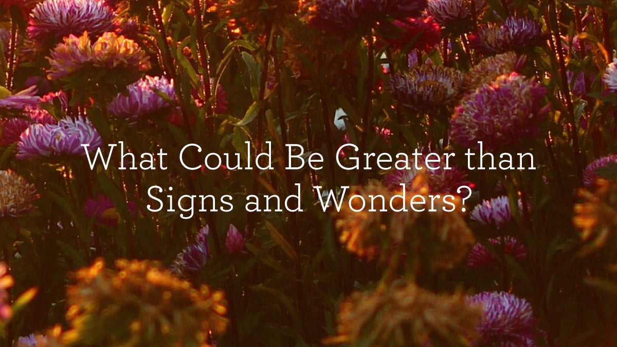 thumbnail image for What Could Be Greater than Signs and Wonders?