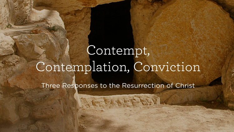 thumbnail image for Contempt, Contemplation, Conviction: Three Responses to the Resurrection of Christ