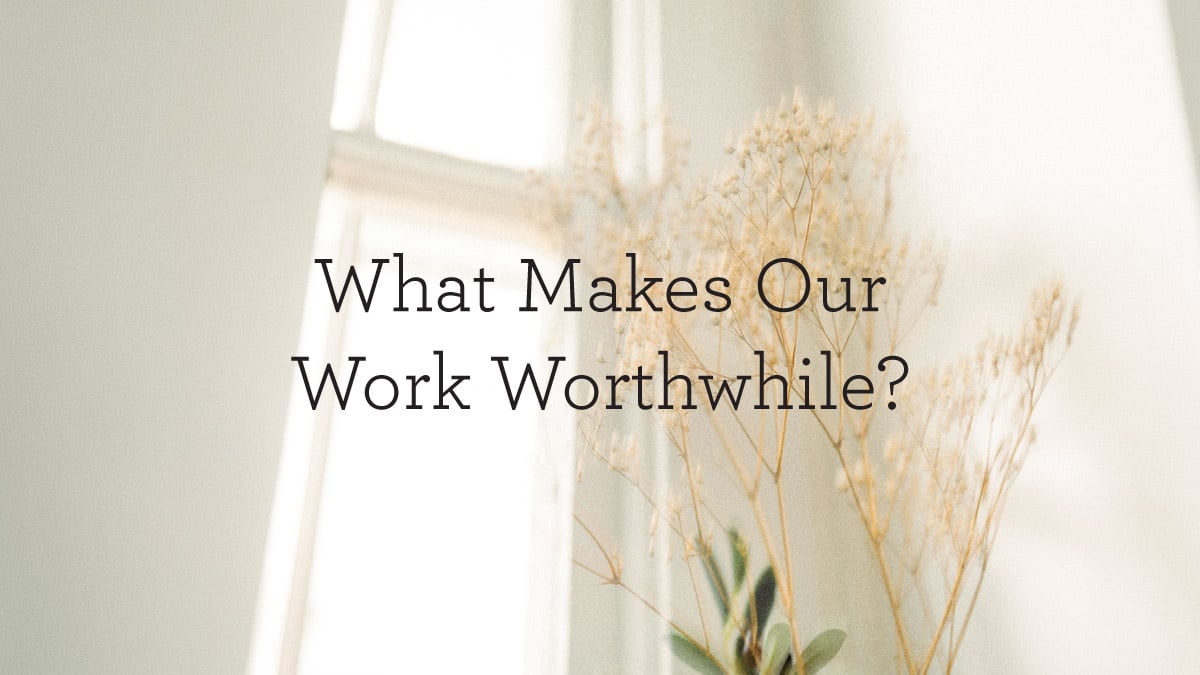 thumbnail image for What Makes Our Work Worthwhile?