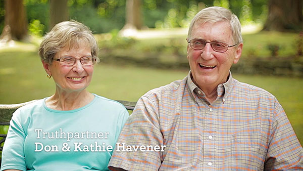 thumbnail image for Video: Don and Kathie share their Truth For Life experience...